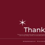 Thank You Slide - Contact information and closing message