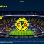 Club America Club Overview Slide - Estadio Azteca aerial photo with crest and Spanish tagline