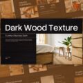 Dark Wood Texture Furniture Business Deck - Full 11-slide premium deck preview with ebony wood and warm amber tones