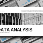 Data Analysis Template - Professional cover slide to introduce analytical reports and business presentations