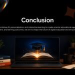 EdTech Startup conclusion slide inspiring action with graduation imagery and mission-driven success messaging