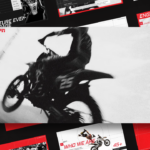 ESPN Sports Media Template - Dynamic motocross action cover slide