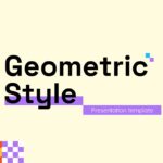 Geometric Style Template - Bold Bauhaus-inspired cover slide for creative and business presentations
