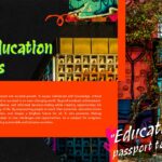 Graffiti Style Template - Why Education Matters slide with orange text block and urban graffiti photography