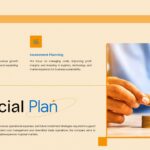 Import Export Business Plan Template - financial plan slide with coin stacking image and revenue investment sections