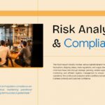 Import Export Business Plan Template - risk compliance slide with business meeting image and risk management content