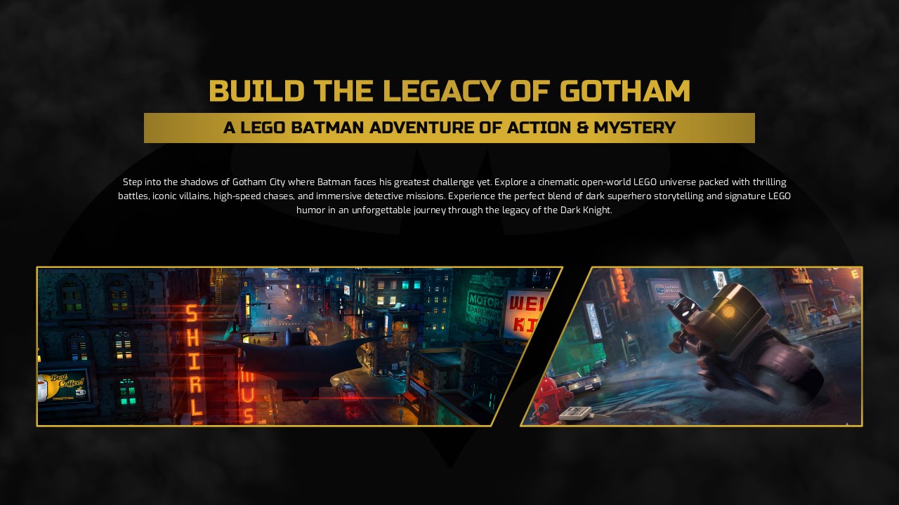Lego Batman Template - Build the Legacy of Gotham Overview