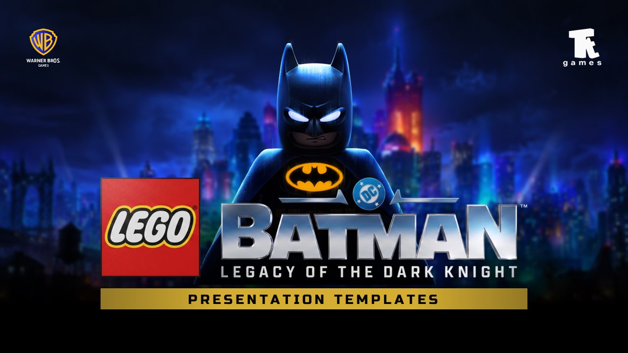Lego Batman Template - Cinematic Title Cover Slide