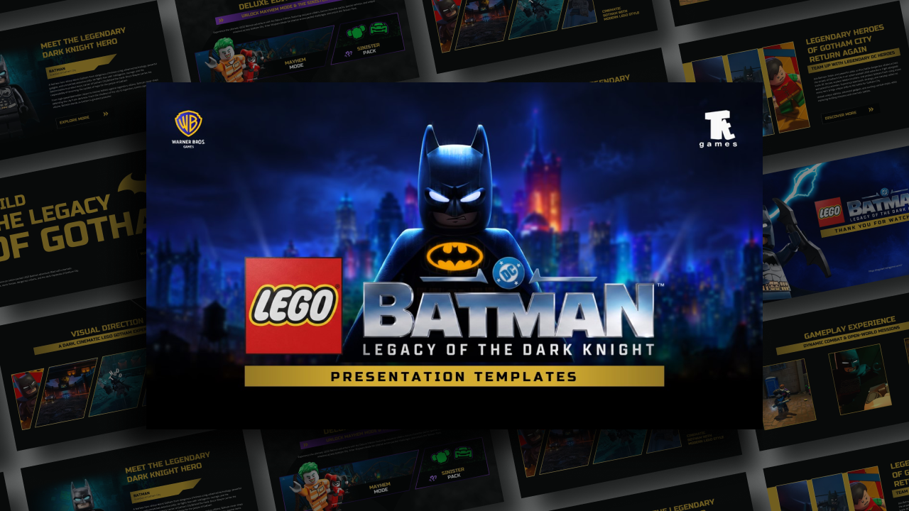 Lego Batman Legacy of the Dark Knight Template Cover