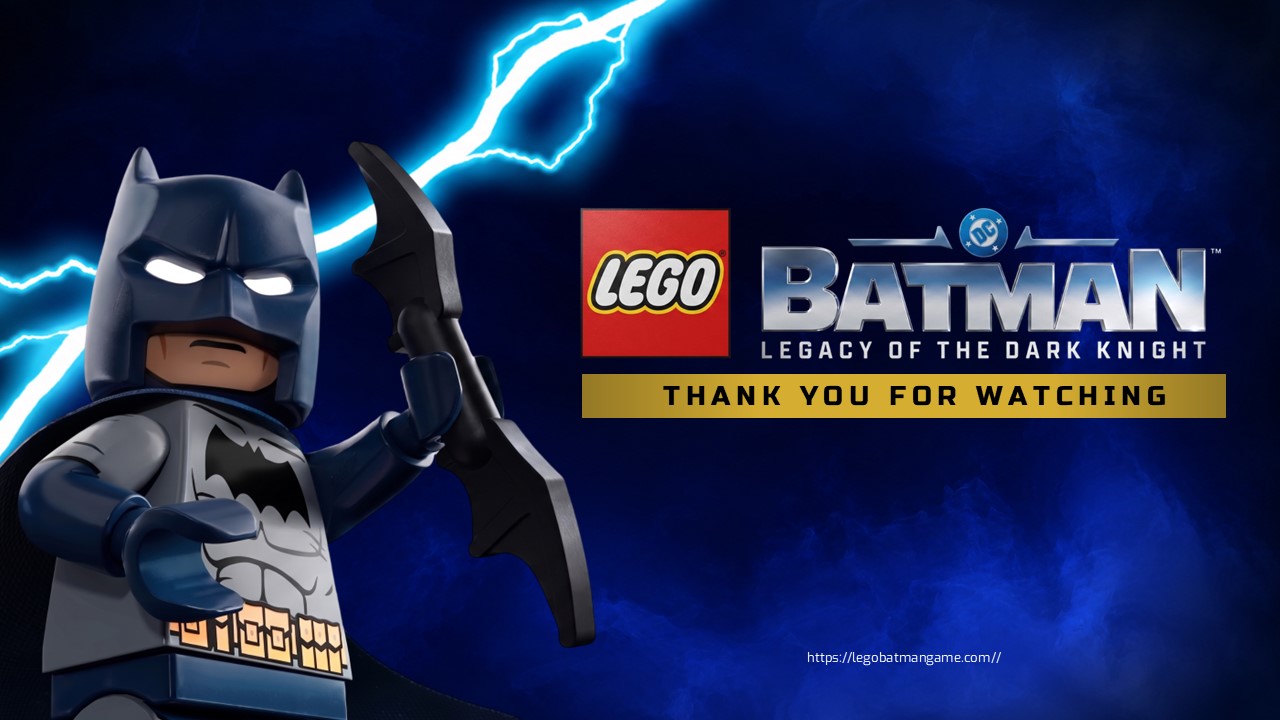Lego Batman Template - Thank You Closing Slide