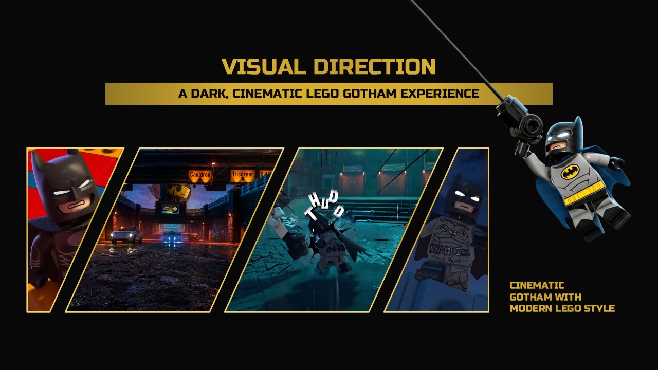 Lego Batman Template - Visual Direction Moodboard Slide