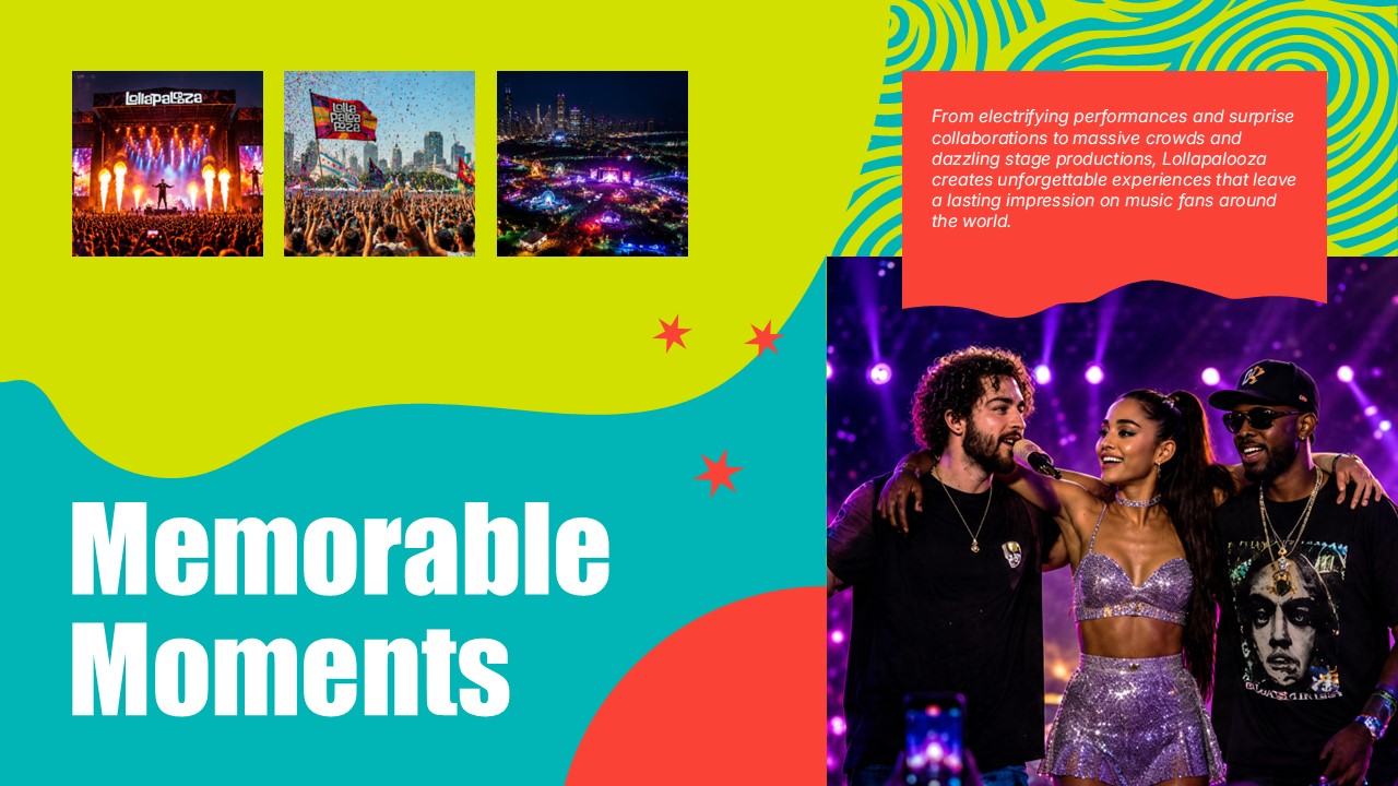 Lollapalooza Thanks - closing slide with vibrant background
