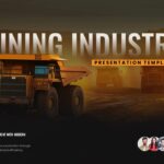 Mining Industry Template - Title slide with sunset mining site
