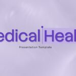 Medical Health Template - Clean title slide with purple typography against lavender gradient background