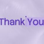 Medical Health Template - Elegant thank you slide with purple typography on lavender gradient background