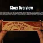 Obsession Movie Template - Story synopsis centered around mysterious 'One Wish Willow' product box visual