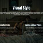 Obsession Movie Template - Cinematography analysis with dual-panel technical filmmaking breakdown