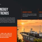 Oil and Gas Industry Template - Market trends slide with LNG tanker and digital transformation topics