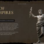 Old Maps History Lesson Template - Gods of the Empires slide with Zeus statue and ancient mythology narrative