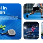 Padel Sport Template - Action gameplay slide capturing the dynamic and energetic nature of padel sports