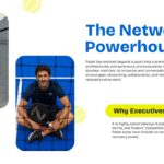 Padel Sport Template - Business networking slide explaining why executives and professionals choose padel