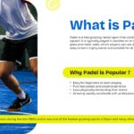 Padel Sport Template - Introduction slide explaining what padel is and why it's becoming popular worldwide