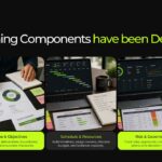 Project Planning Template - KPI dashboard slide with three progress bars and status summary card
