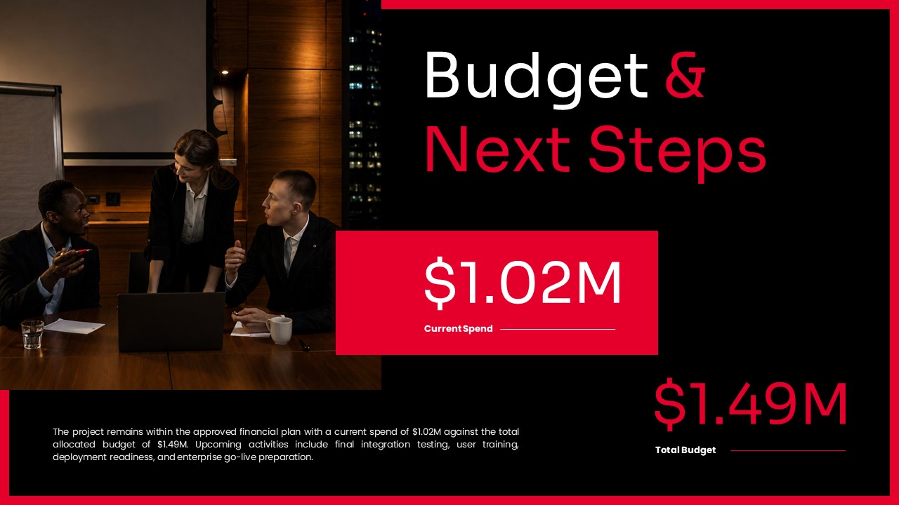 Project Update Template - Thank you slide to close your presentation professionally