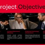 Project Update Template - Timeline slide to outline four sequential project phases and progress