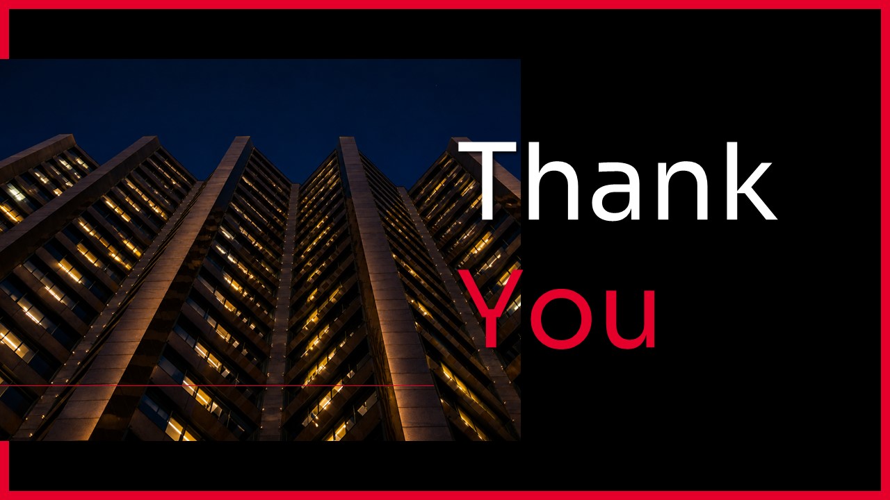 Project Update Template - Thank you slide to close your presentation professionally