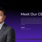 Samsung Case Study Template - Executive introduction slide to present CEO profile and leadership credentials