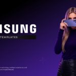 Samsung Case Study Template - Title slide to open Samsung presentations with company vision and future focus messaging