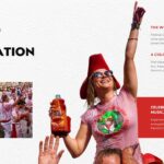San Fermin Festival Template - Celebration slide to present wine splash tradition and festival joy