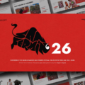 San Fermin Festival Template - Dynamic cover slide to introduce presentations about Spain's famous running of bulls