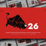 San Fermin Festival Template - Dynamic cover slide to introduce presentations about Spain's famous running of bulls