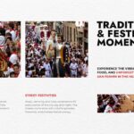 San Fermin Festival Template - Cultural slide to present traditional costumes, parades, and festival heritage