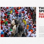 San Fermin Festival Template - Content slide to showcase festival overview with traditional culture and bull running