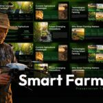 Smart Farming Template - Professional cover slide to introduce agricultural technology presentations