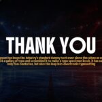 Stanley Cup Finals Thank You - Simple cosmic background conclusion with bold white text and gold accents