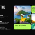 Travel Tourism Template - Services slide to showcase personalized tours, luxury getaways, and adventure packages