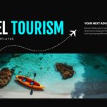 Travel Tourism Template - Cover slide to open your travel agency or destination marketing presentation