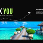 Travel Tourism Template - Closing slide to end your presentation with a next-step invitation and memorable destination image