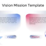 Vision Mission Template - light mode dual-panel layout