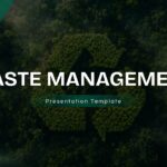 Waste Management Template - Title slide to open environmental sustainability presentations boldly