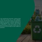 Waste Management Template - Thank You slide to close environmental presentations with a cohesive visual finish