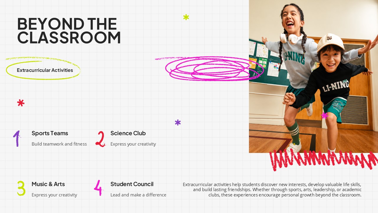 Back to School Activities - beyond classroom extracurricular options