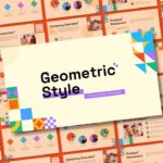 geometric template for PowerPoint and Canva