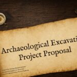 Archaeological Excavation Project Proposal - title slide to introduce your excavation project professionally