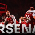 Arsenal Template - Cover slide to open football club presentations with a bold cinematic hero design