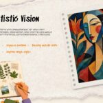 Art and Craft Template – tools and materials slide to categorize essential creative supplies